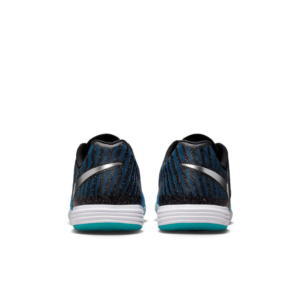 Nike Lunargato II IN Indoor Soccer Shoes- Metallic Silver/Black/Neptune Blue