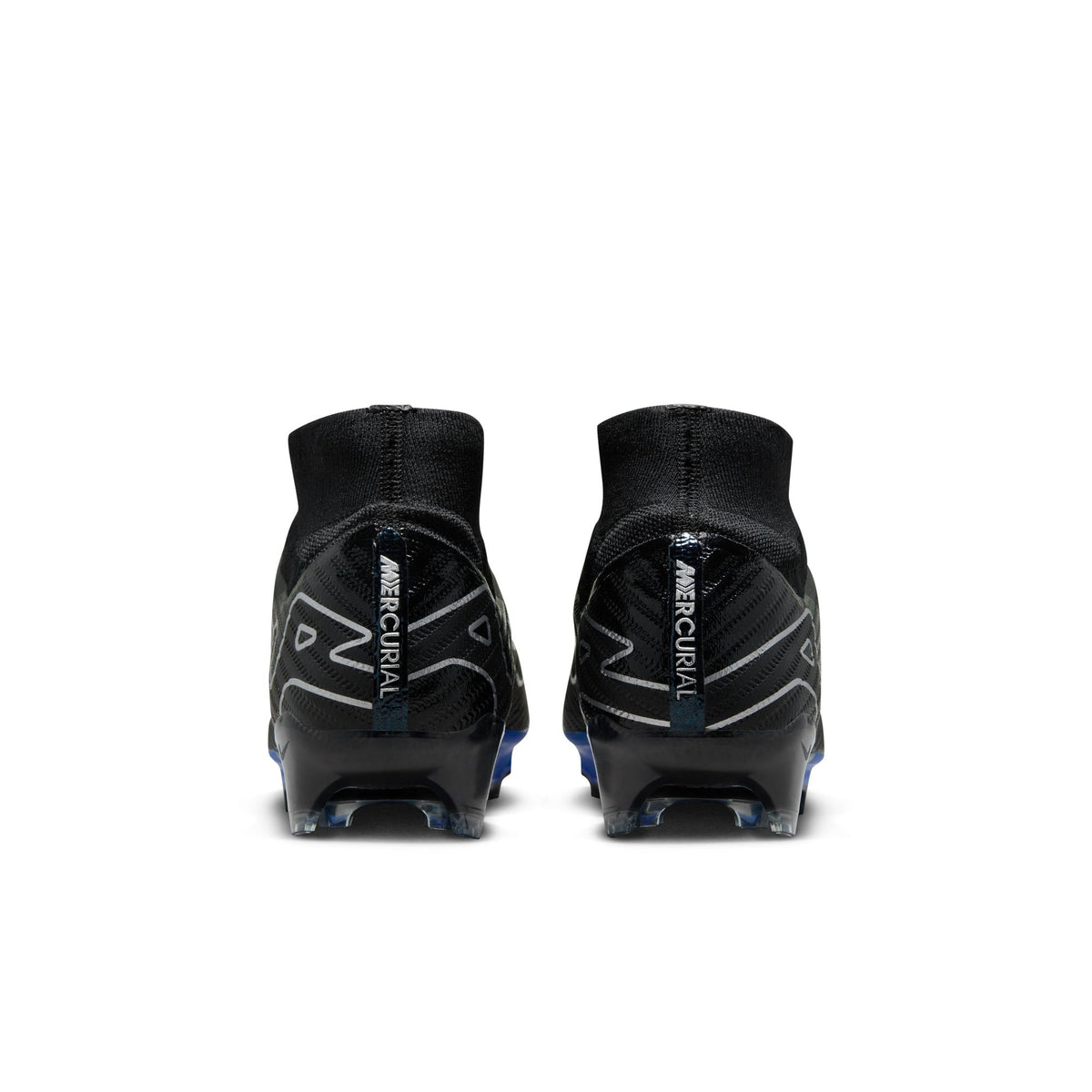 Nike Air Zoom Mercurial Superfly 9 Elite FG Firm Ground Soccer Cleat - Black/Chrome/HyperRoyal