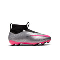 Nike Jr. Zoom Mercurial Superfly 9 Academy FG/MG - Metallic Silver/Black/Volt/Hyper Pink