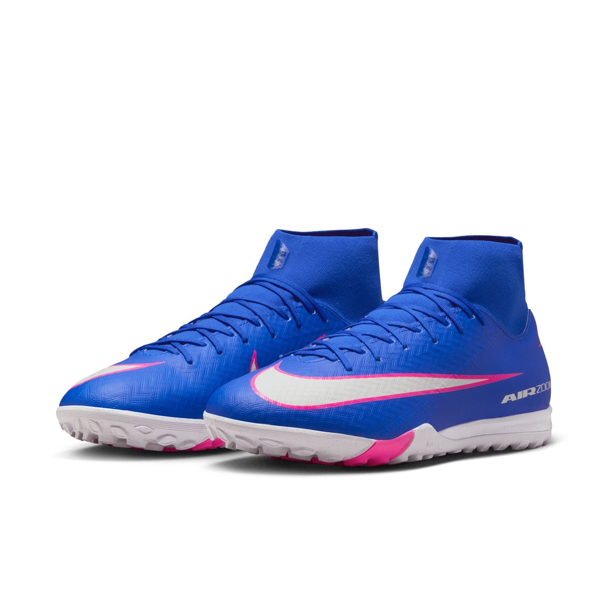 Nike Mercurial Superfly 10 Academy TF Turf Soccer Cleats-Racer Blue/White