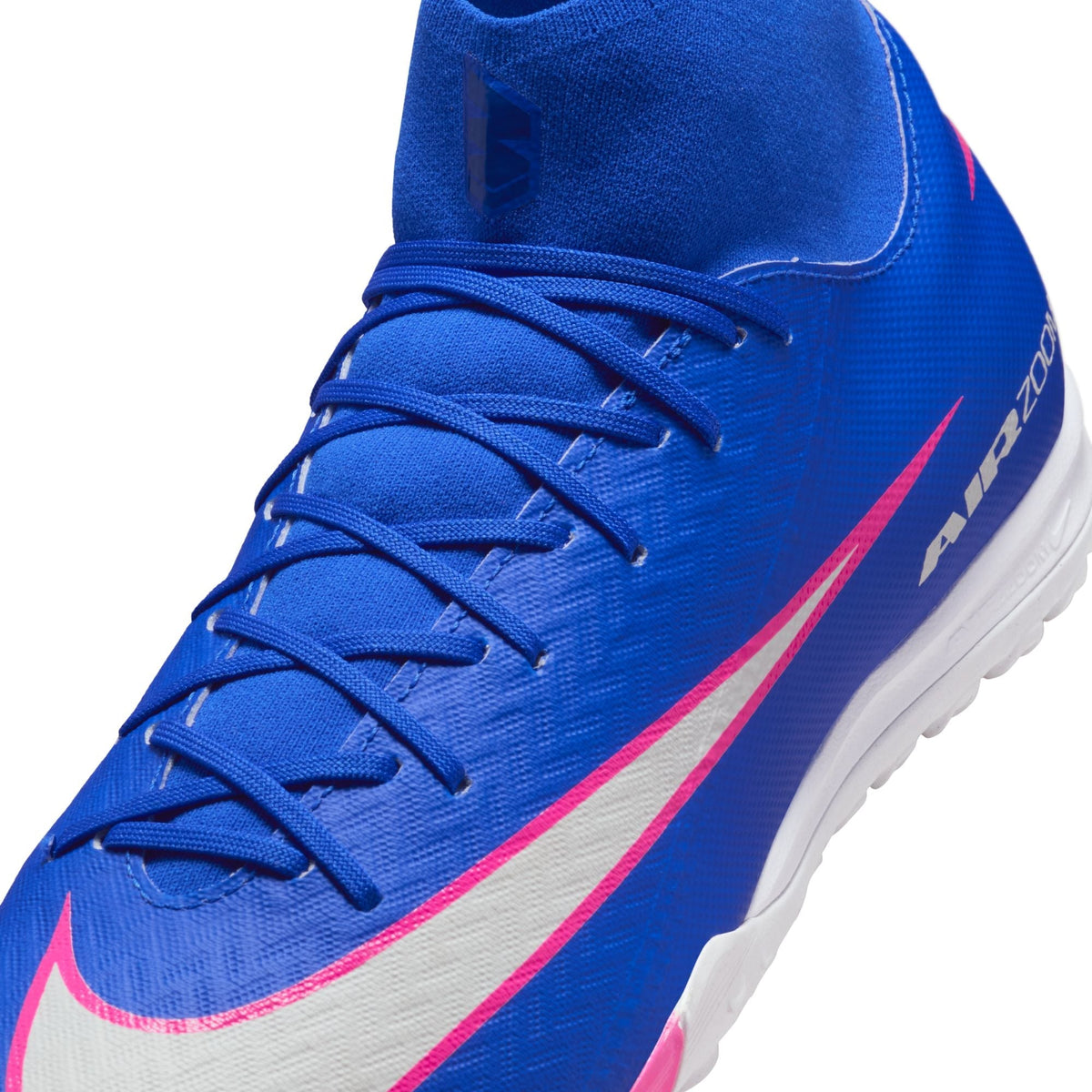 Nike Mercurial Superfly 10 Academy TF Turf Soccer Cleats-Racer Blue/White