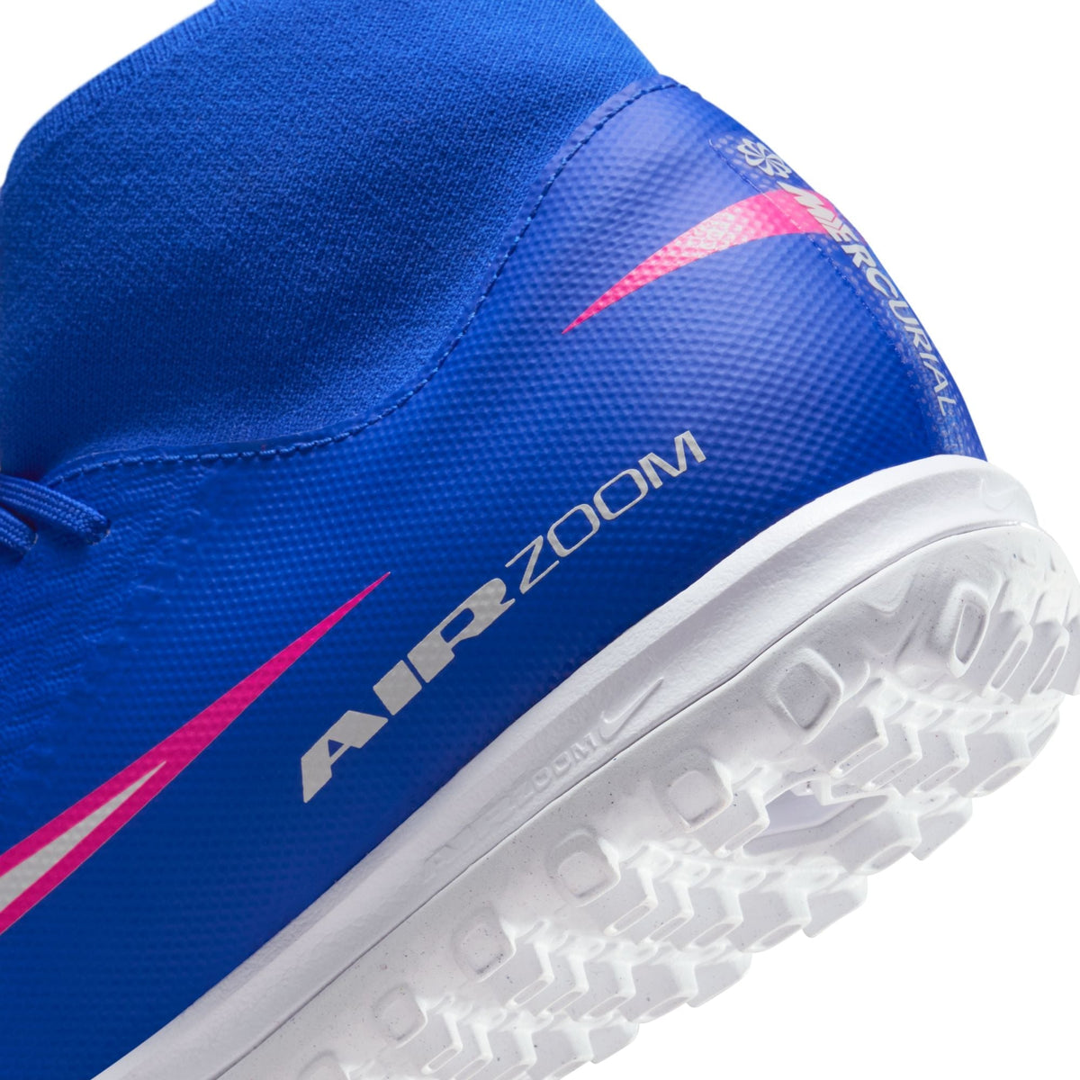 Nike Mercurial Superfly 10 Academy TF Turf Soccer Cleats-Racer Blue/White