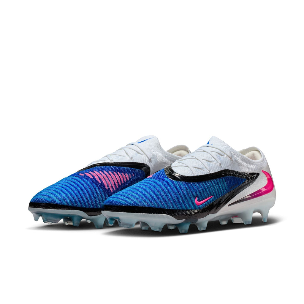 Nike Phantom 6 Low Elite FG Firm Ground Soccer Cleat -Racer Blue/Pink Blast/White