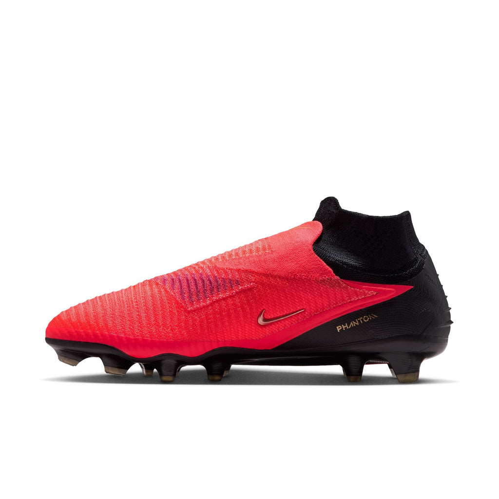 Nike Phantom 6 High Elite FG Firm Ground Soccer Cleats - Bright Crimson/Blur Black