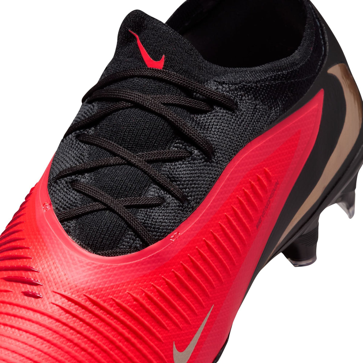 Nike Phantom 6 Low Pro FG Firm Ground Soccer Cleats -Bright Crimson/Blur Black