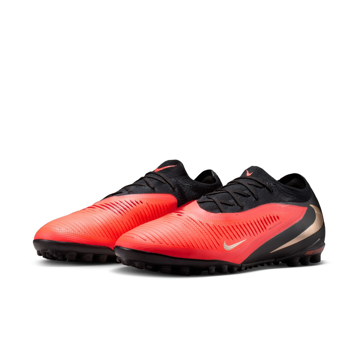 Nike Phantom 6 Low Pro TF Turf Soccer Cleats - Bright Crimson/Blur Black