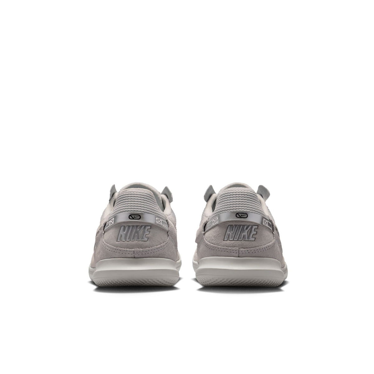 Nike Junior Streetgato Indoor Soccer Shoes- Light Smoke Grey/Metallic Silver