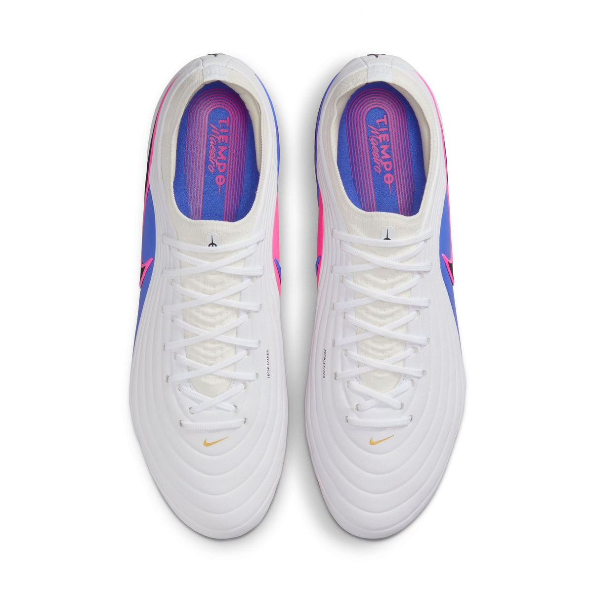 Nike Tiempo Maestro Elite FG Firm Ground Soccer Cleats- White/Black/Racer Blue/Pink Blast