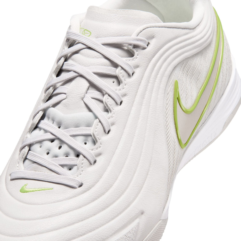 Nike Tiempo Reactgato IN Indoor/Court Low-Top Soccer Shoes - Vast Grey/Moon Particle/Lemon Venom