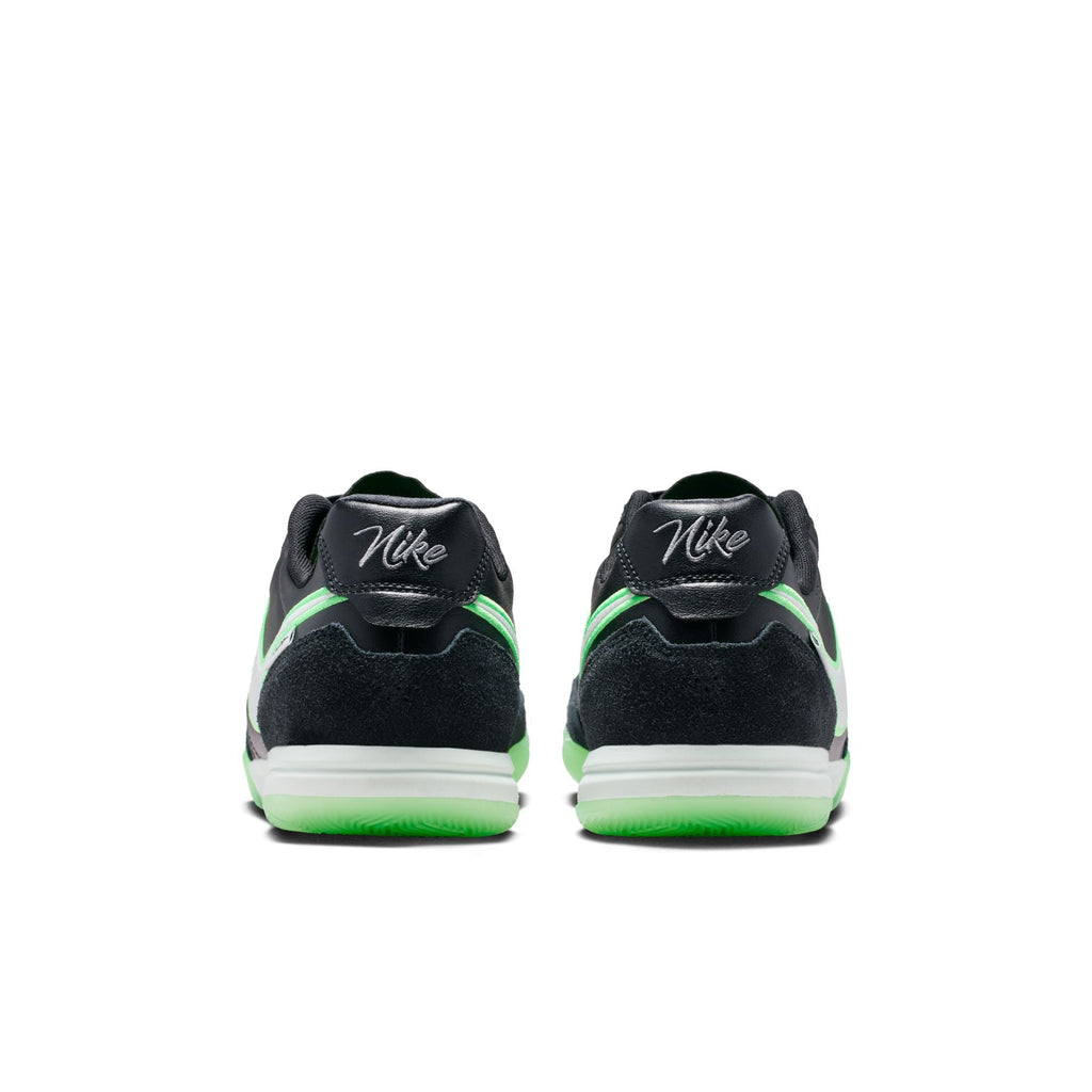 Nike Tiempo Streetgato IN Indoor/Court Low-Top Soccer Shoes- Black/Illusion Green/Black