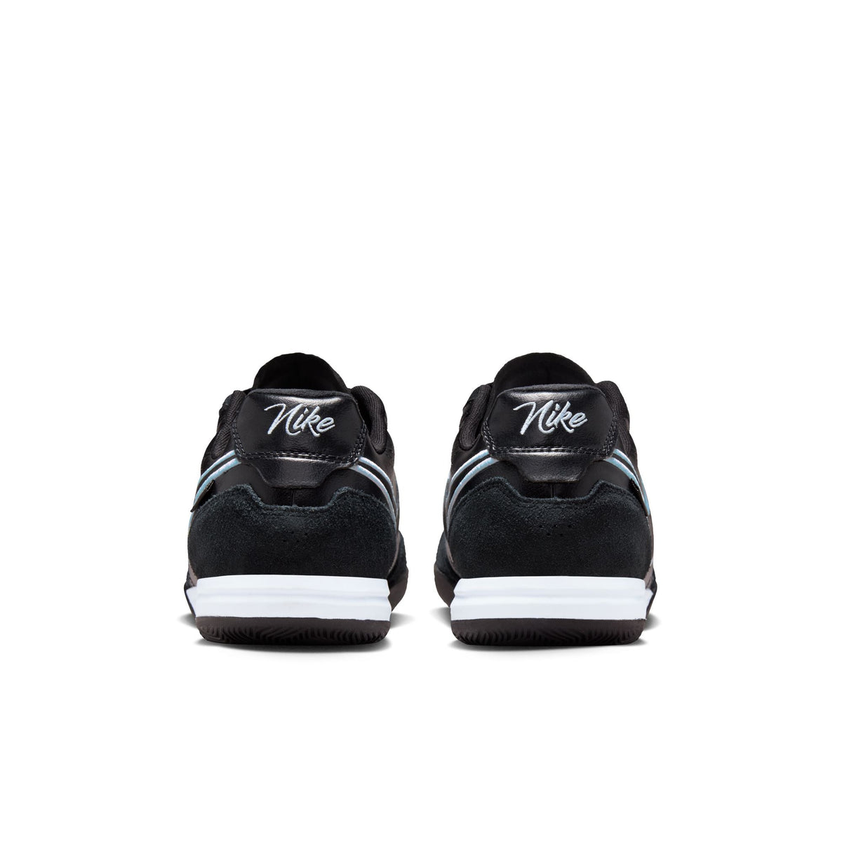 Nike Tiempo Streetgato IN Indoor/Court Low-Top Soccer Shoes-  Black/Obsidian/Ice Blue