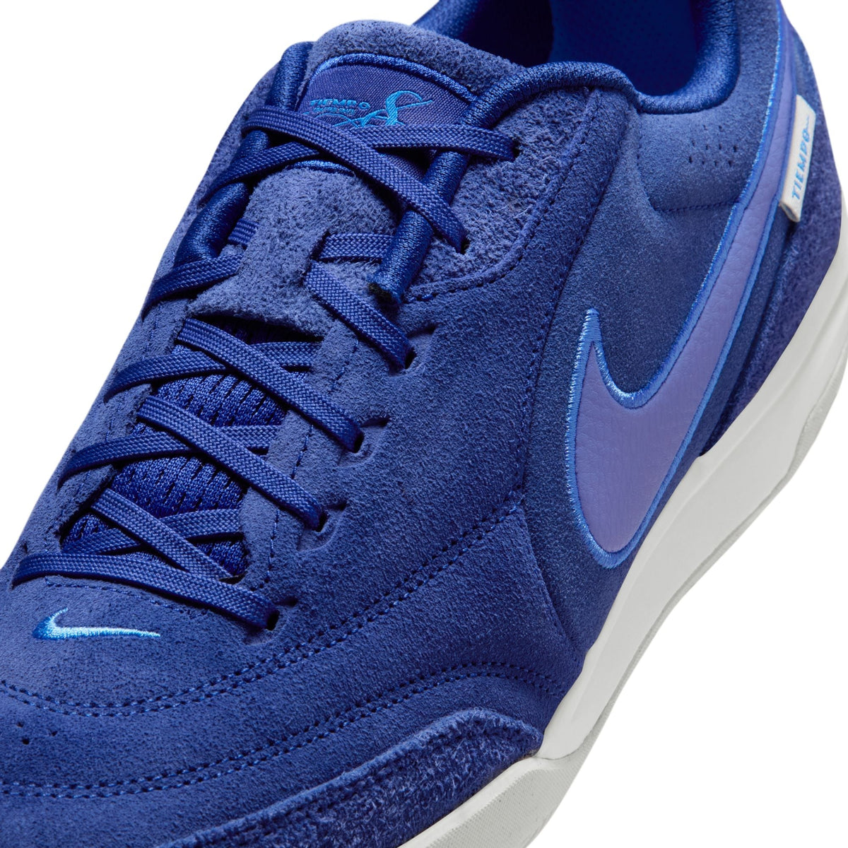Nike Tiempo Streetgato PRM IN Indoor/Court Low-Top Soccer Shoes- Deep Royal Blue/Polar Blue Crystal