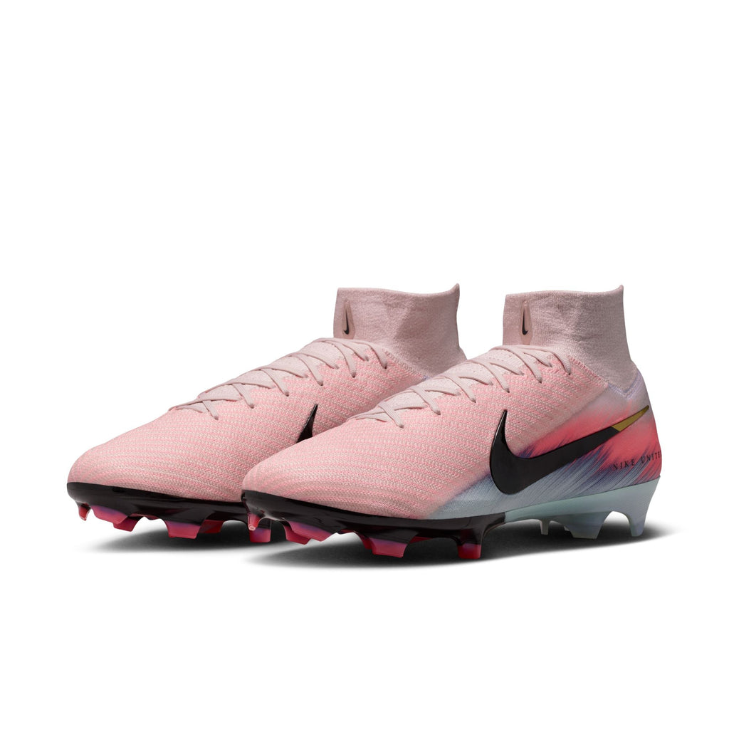 Nike UnitedAir Zoom Mercurial Superfly 10 Elite FG Firm Ground Soccer Cleat - Silt Red/Racer Blue