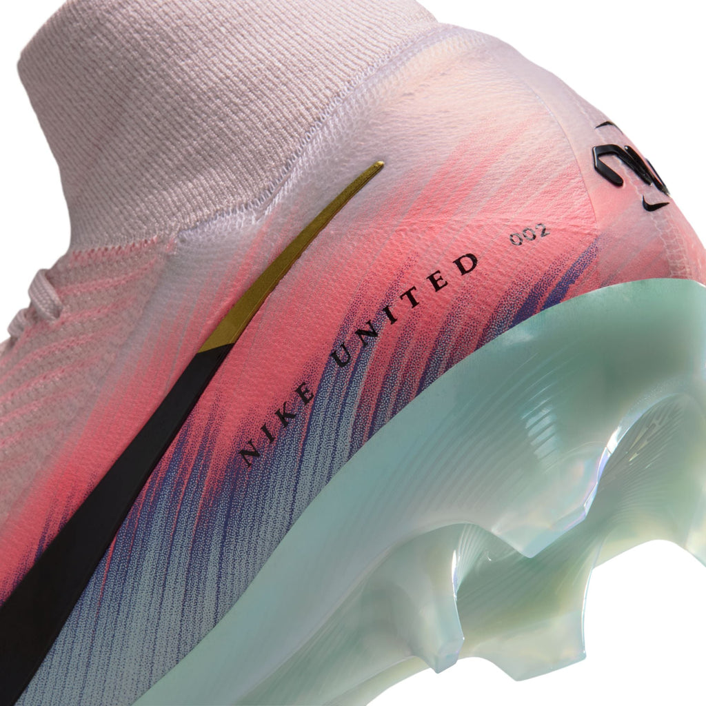 Nike UnitedAir Zoom Mercurial Superfly 10 Elite FG Firm Ground Soccer Cleat - Silt Red/Racer Blue