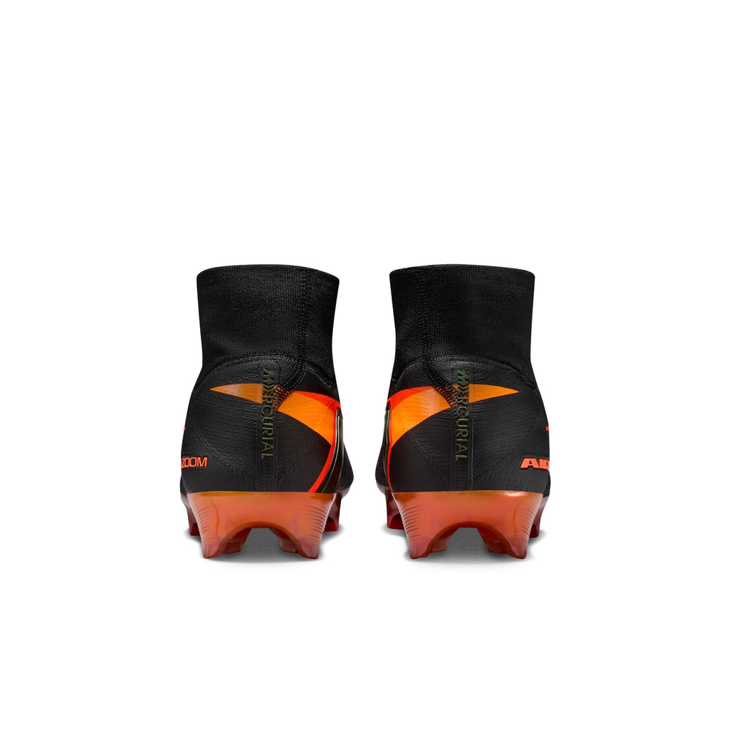 Nike Air Zoom Mercurial Superfly 10 Elite LV8 FG Firm Ground Soccer Cleats- Black/Hyper Crimson