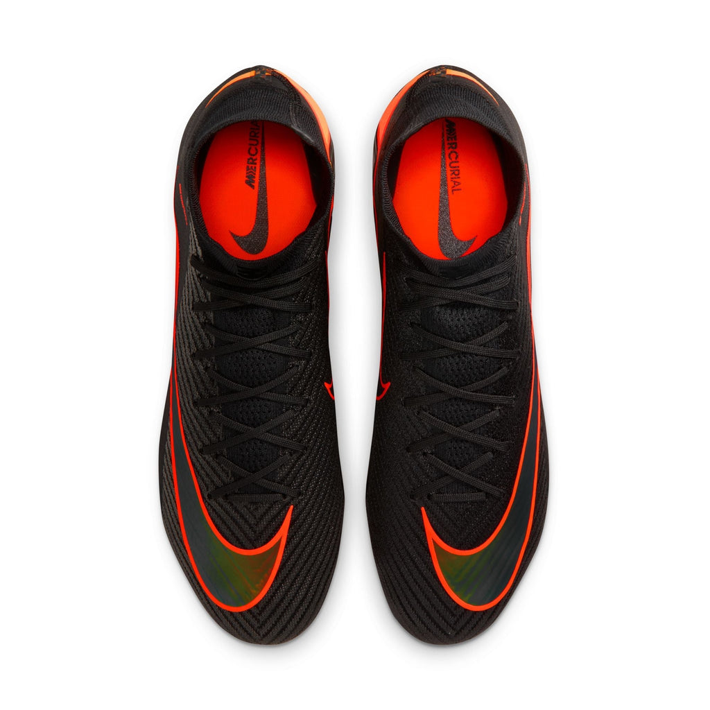 Nike Air Zoom Mercurial Superfly 10 Elite LV8 FG Firm Ground Soccer Cleats- Black/Hyper Crimson