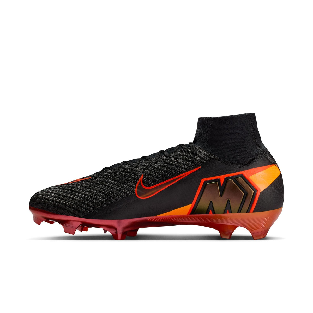 Nike Air Zoom Mercurial Superfly 10 Elite LV8 FG Firm Ground Soccer Cleats- Black/Hyper Crimson