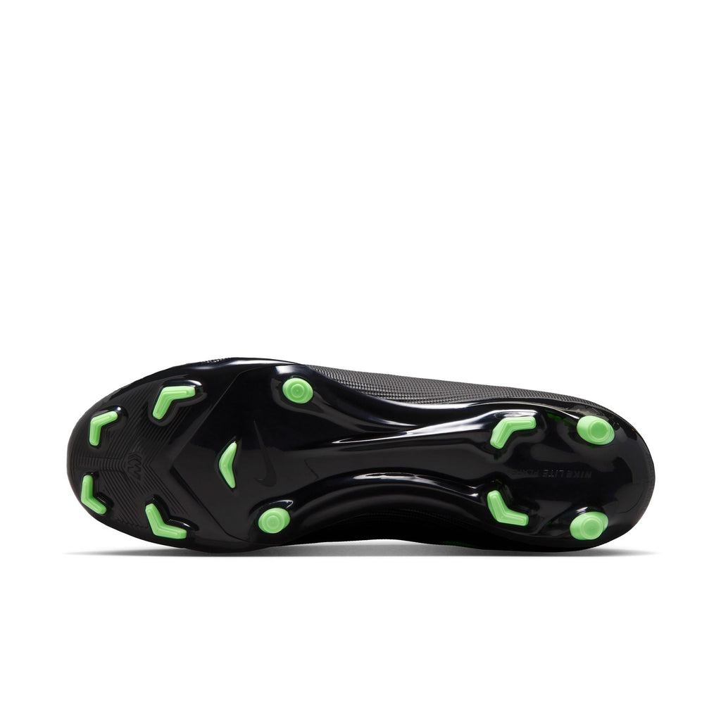 Nike Mercurial Superfly 11 Academy FG Firm Ground High-Top Soccer Cleats- Black/Illusion Green/Black