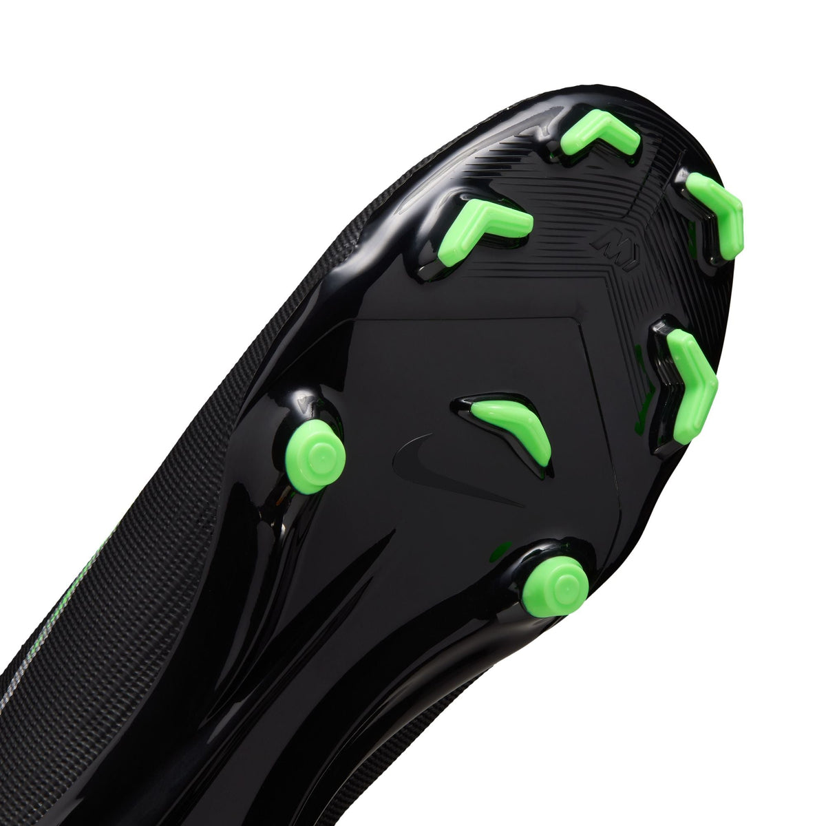 Nike Mercurial Superfly 11 Academy FG Firm Ground High-Top Soccer Cleats- Black/Illusion Green/Black