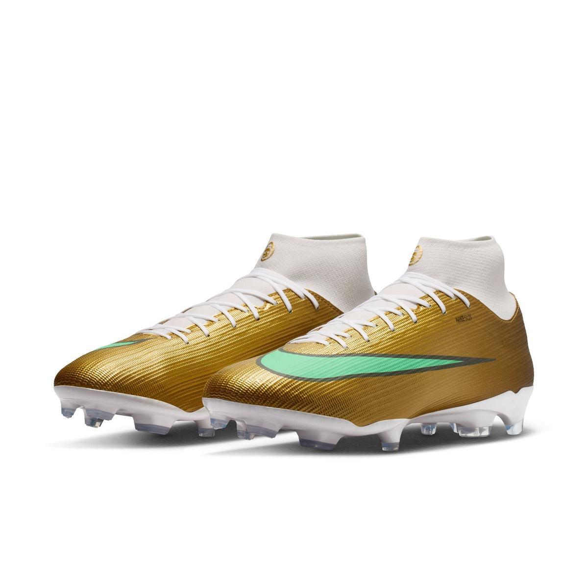 Nike Air Zoom Mercurial Superfly 11 Academy "Kylian Mbappé" FG Firm Ground Soccer Cleats - Metallic Gold/Green Glow