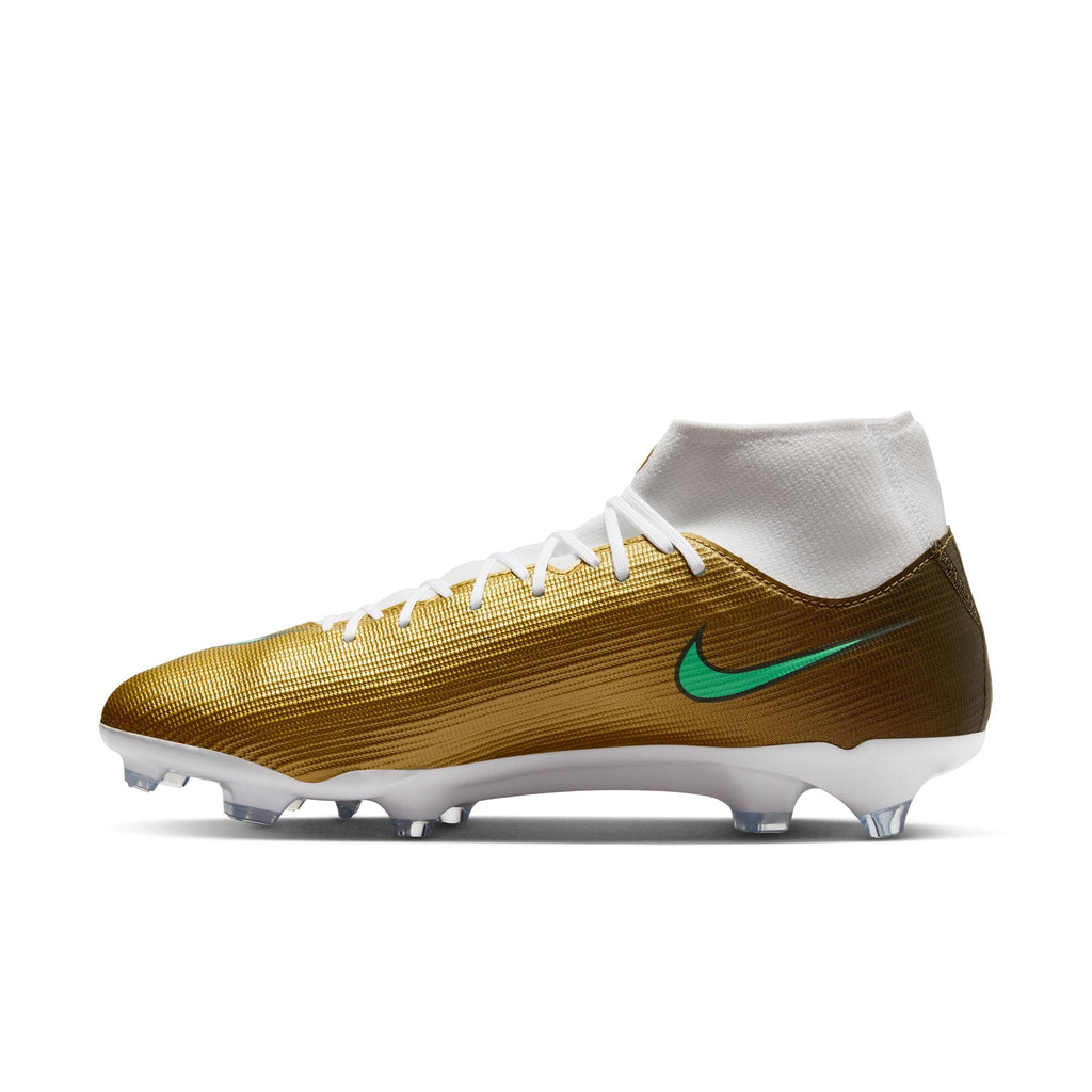 Nike Air Zoom Mercurial Superfly 11 Academy "Kylian Mbappé" FG Firm Ground Soccer Cleats - Metallic Gold/Green Glow