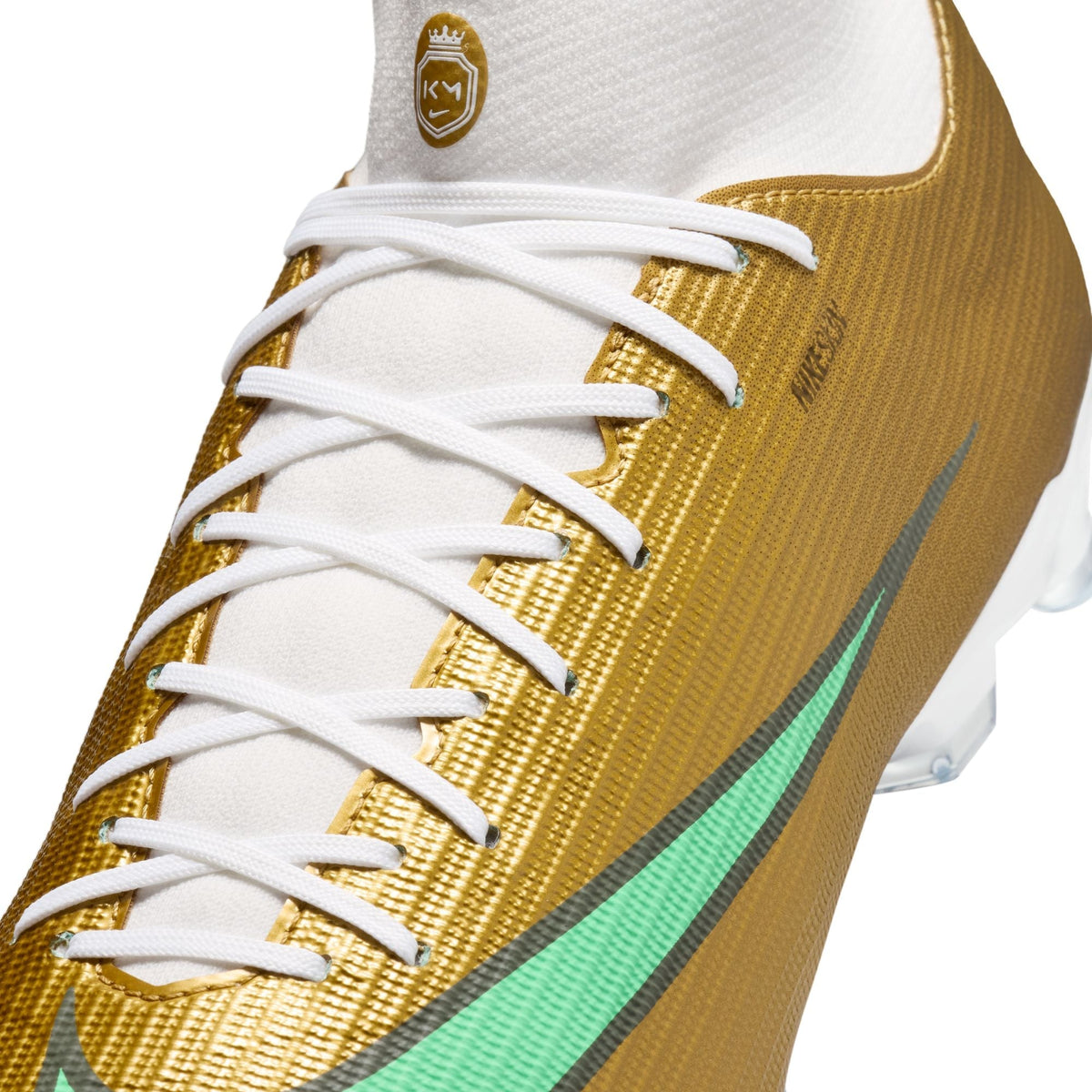 Nike Air Zoom Mercurial Superfly 11 Academy "Kylian Mbappé" FG Firm Ground Soccer Cleats - Metallic Gold/Green Glow
