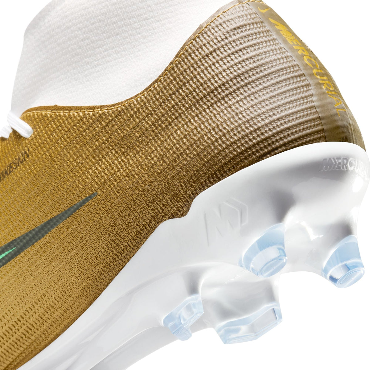 Nike Air Zoom Mercurial Superfly 11 Academy "Kylian Mbappé" FG Firm Ground Soccer Cleats - Metallic Gold/Green Glow