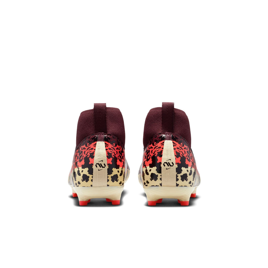 Nike United Junior Zoom Mercurial Superfly 10 Academy FG Firm Ground Soccer Cleats- Burgundy Crush/Metallic Silver