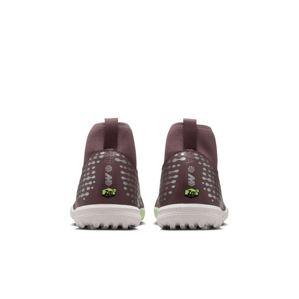 Nike Junior Zoom Mercurial Superfly 10 Academy "Kylian Mbappé" Academy TF Turf Soccer Cleats-  Plum Eclipse/Metallic Silver