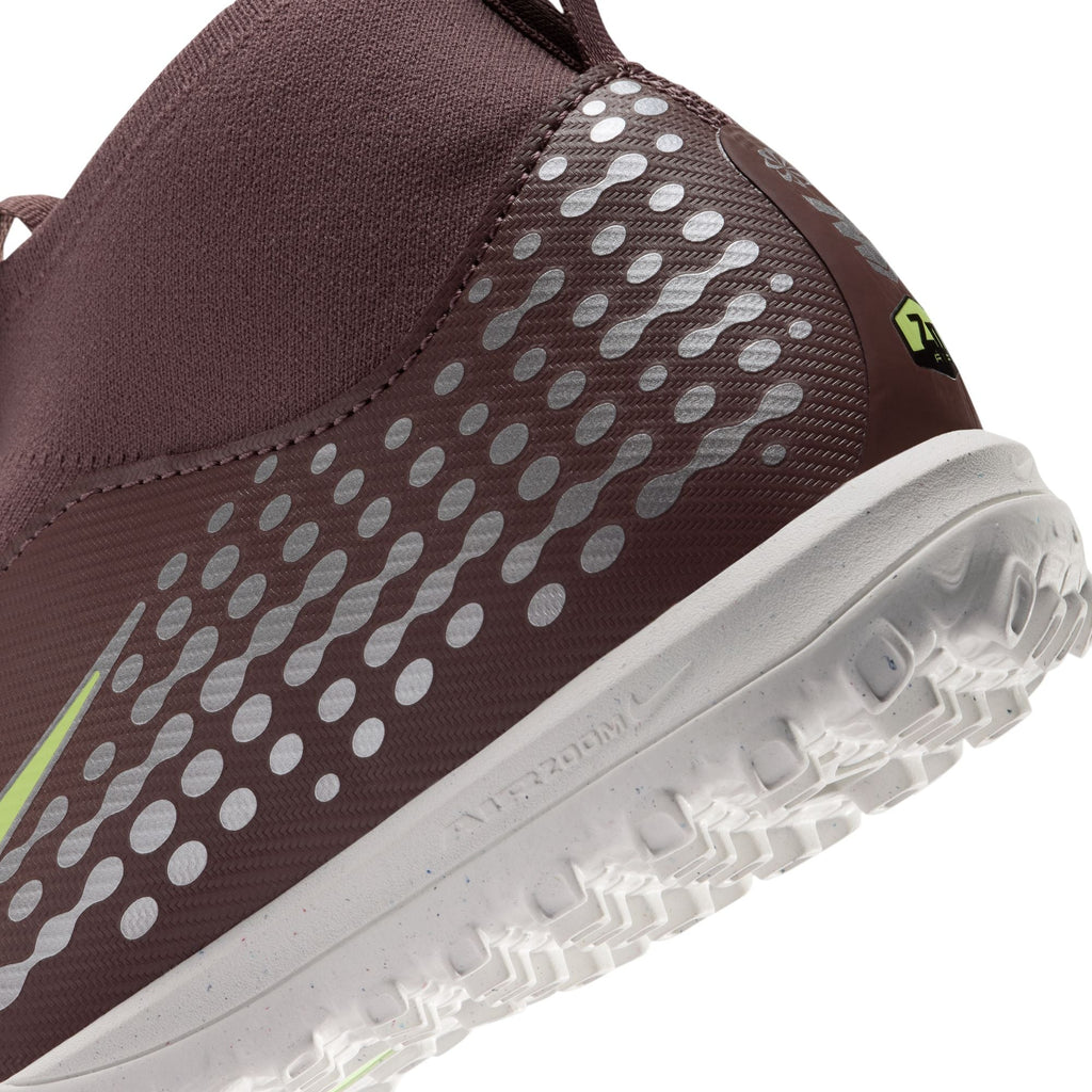 Nike Junior Zoom Mercurial Superfly 10 Academy "Kylian Mbappé" Academy TF Turf Soccer Cleats-  Plum Eclipse/Metallic Silver