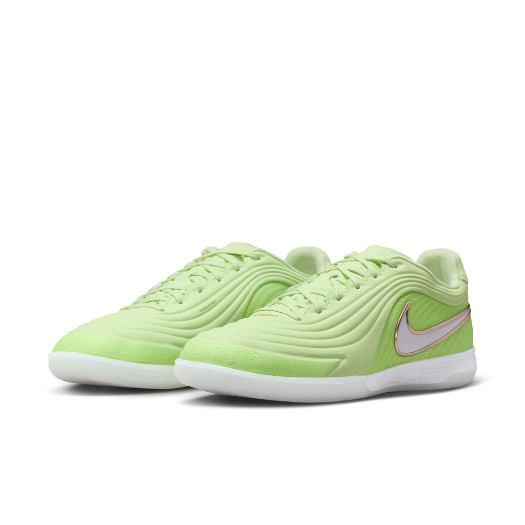 Nike Tiempo Reactgato LE IN Indoor/Court Low-Top Soccer Shoes - Light Liquid Lime/White