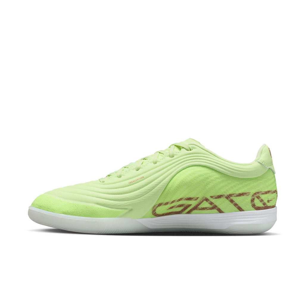 Nike Tiempo Reactgato LE IN Indoor/Court Low-Top Soccer Shoes - Light Liquid Lime/White