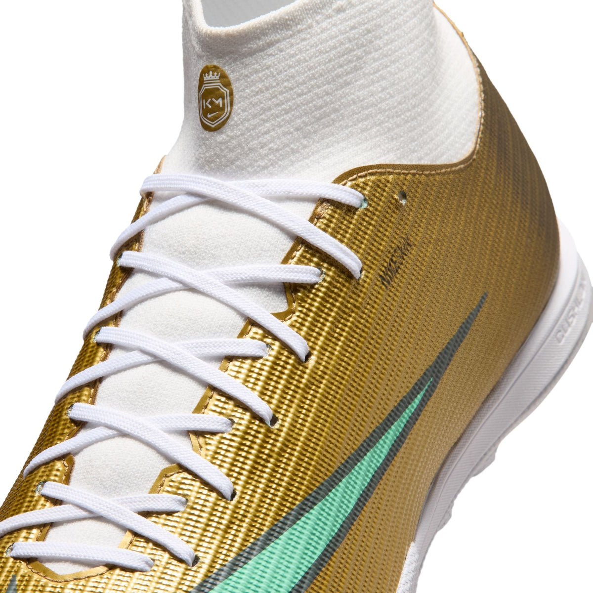 Nike Air Zoom Mercurial Superfly 11 Academy "Kylian Mbappé" TF Turf Soccer Cleats - Metallic Gold/Green Glow