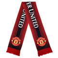 Manchester United Fan Scarf Red Black Striped Tassel