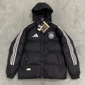 Germany National Football Team Men Full‑Zip Black Padded Hooded Winter Soccer Outerwear