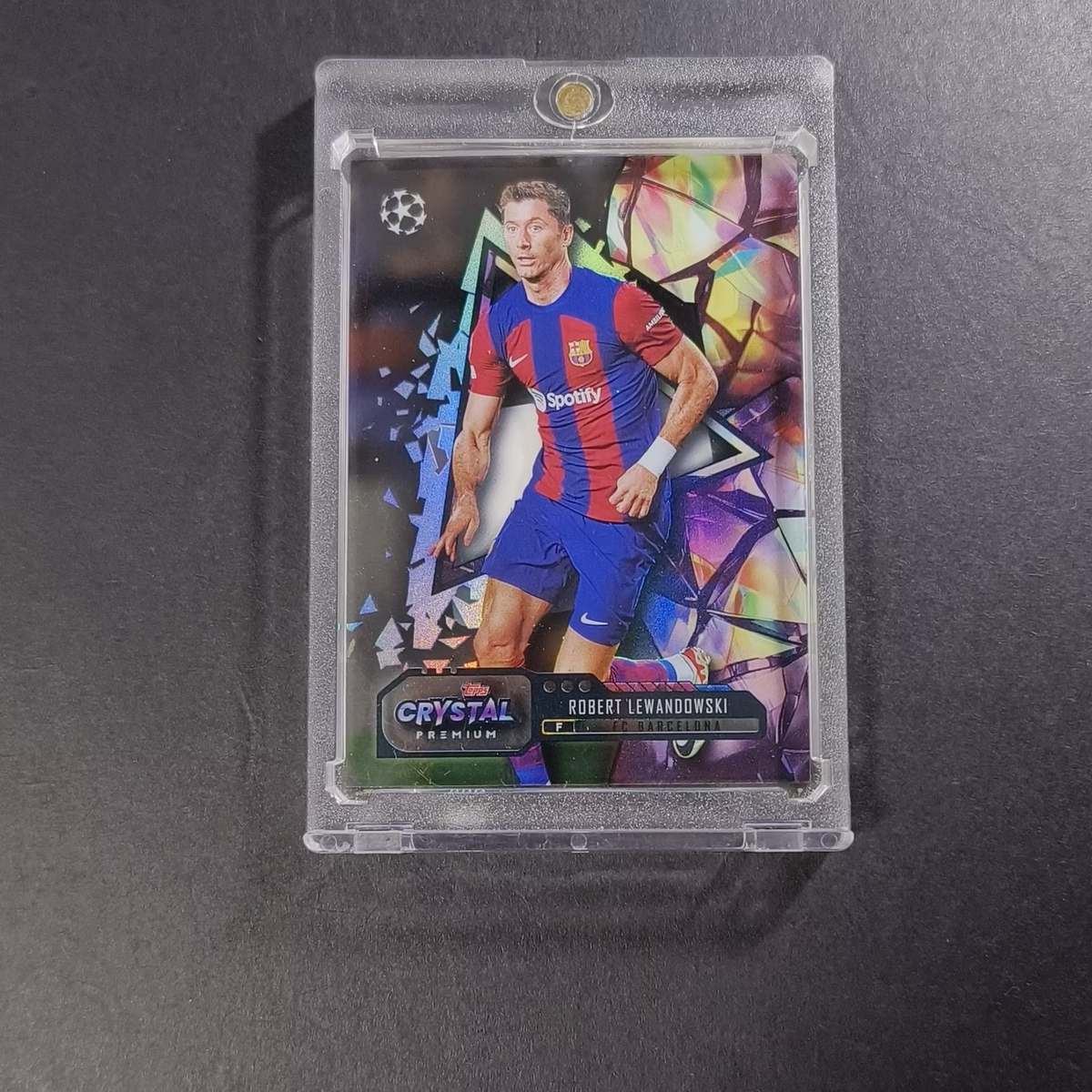 Robert Lewandowski Crystal Premium Soccer Card