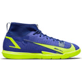 Nike Junior Mercurial Superfly 8 Academy IC Indoor Soccer Shoe- Lapis/Volt/Blue Void