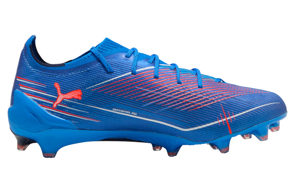 Puma Ultra 6 Ultimate FG Firm Ground Soccer Cleat -Ultra Blue/White/Glowing Red