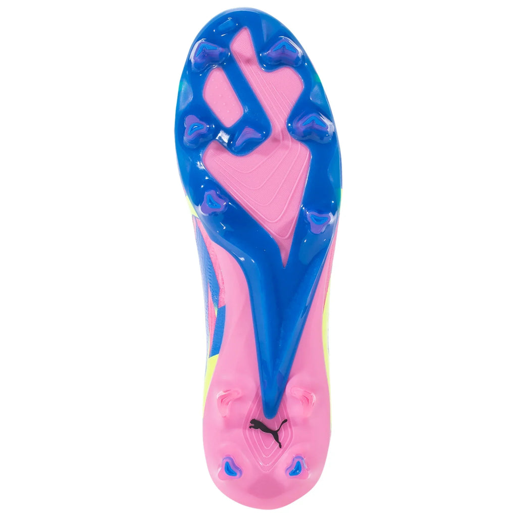 Puma Ultra Ultimate FG/AG Firm Ground Soccer Cleat - Luminous Pink/Ultra Blue/Yellow Alert